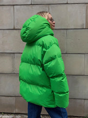 Talenza Cotton Loose Parka Retro Bakery Jacket Muselune