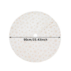 Fashion Christmas Tree Skirt Mat Under The Decorations For Home Snowflake 78/90/122cm New Foot Carpet 2026 Christmas Decor Muselune