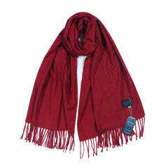 Solid Color Cashmere Thick Warm Shawls Christmas Red Scarves Muselune