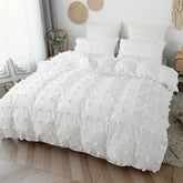 Luxury Bedding Set – Tufted Double Duvet Cover with Furbal - Muselune