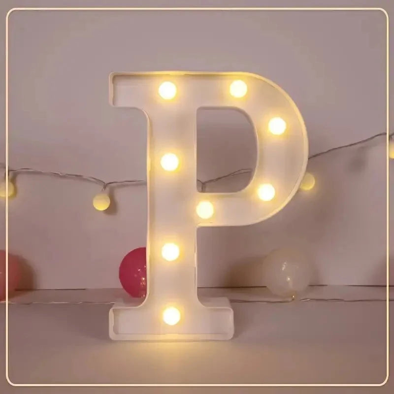 LED Letter & Number Light – Battery -Weddings & Parties - Muselune