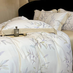 Luxury Fiber Soft Silky Duvet Flowers and Plants Bedding Set - Muselune