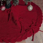 62cm Christmas Cable Knit Tree Skirt / Mat