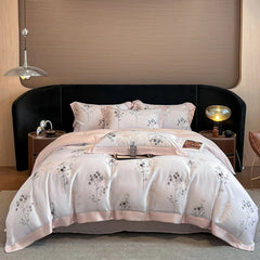Luxury Fiber Soft Silky Duvet Flowers and Plants Bedding Set - Muselune