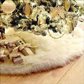 Christmas Tree Skirts White Plush Mat 78/90/122cm