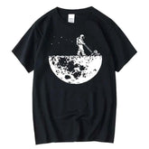 Cotton Space Loose O-neck T-shirt