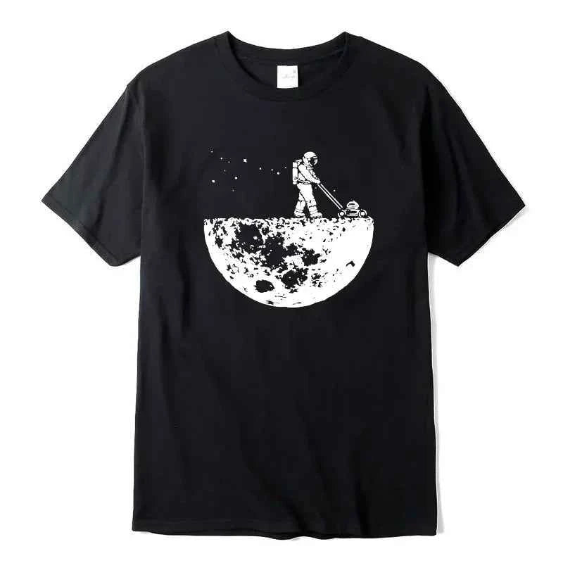 Cotton Space Loose O-neck T-shirt
