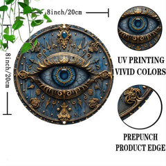 Ancient Egyptian Pyramid Metal Sign – All-Seeing Eye Wall Art - Muselune