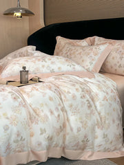 Luxury Fiber Soft Silky Duvet Flowers and Plants Bedding Set - Muselune