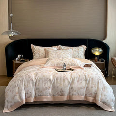 Luxury Fiber Soft Silky Duvet Flowers and Plants Bedding Set - Muselune
