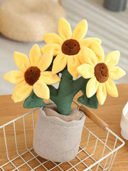 Sunflower Plush Bouquet – Cute Potted Plant Doll /Soft Toys - Muselune