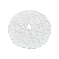 Fashion Christmas Tree Skirt Mat Under The Decorations For Home Snowflake 78/90/122cm New Foot Carpet 2026 Christmas Decor Muselune