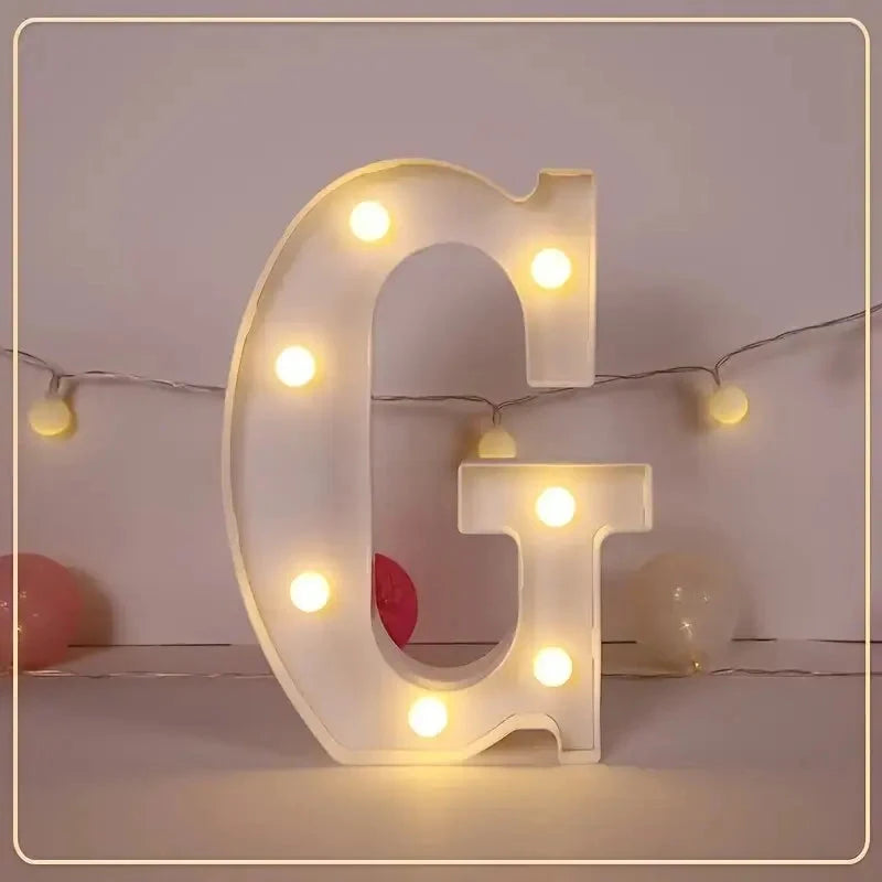 LED Letter & Number Light – Battery -Weddings & Parties - Muselune