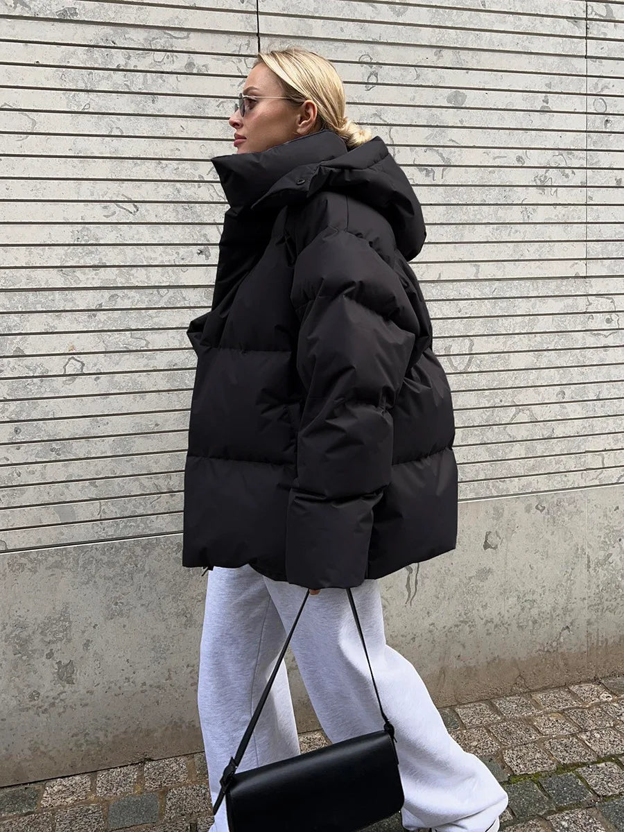 Talenza Cotton Loose Parka Retro Bakery Jacket Muselune