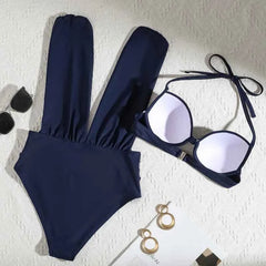 Steel Bracket Bikini Set – High Waist 2-Piece Push-Up - Muselune