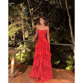 Sansa Strapless Lace Prom Dress - Muselune