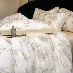 Luxury Fiber Soft Silky Duvet Flowers and Plants Bedding Set - Muselune