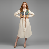 Muse Vintage Van Gogh Floral Dress