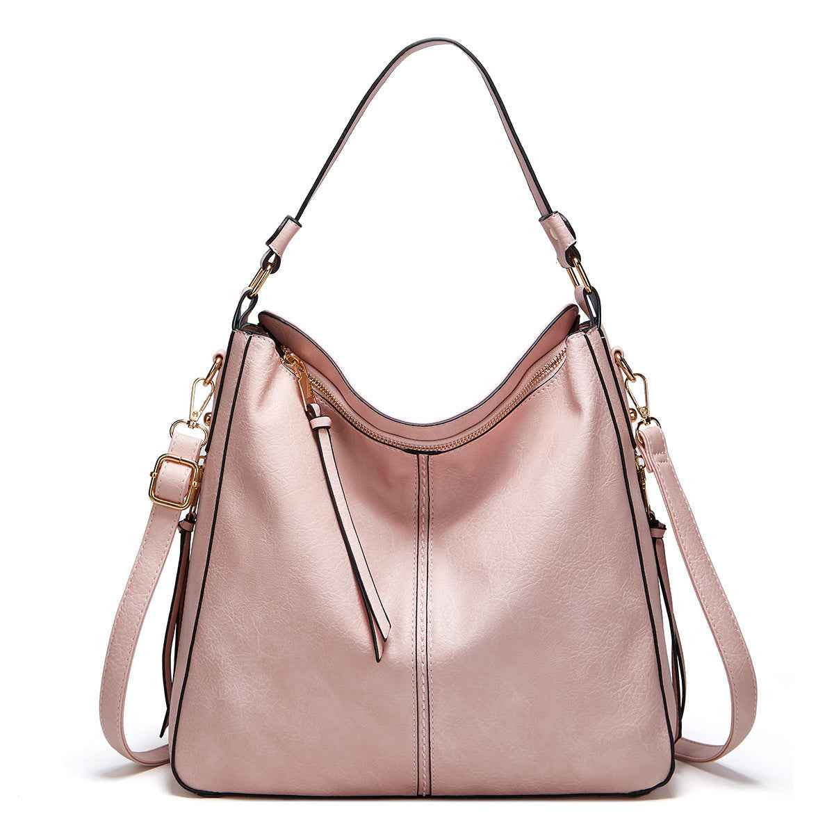 Hobos Bucket Adjustable Shoulder-strap Handbag - Muselune