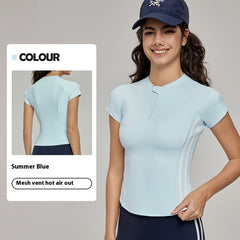 Yoga Clothes Short-sleeved Top High-grade Summer Slim Fit - Muselune