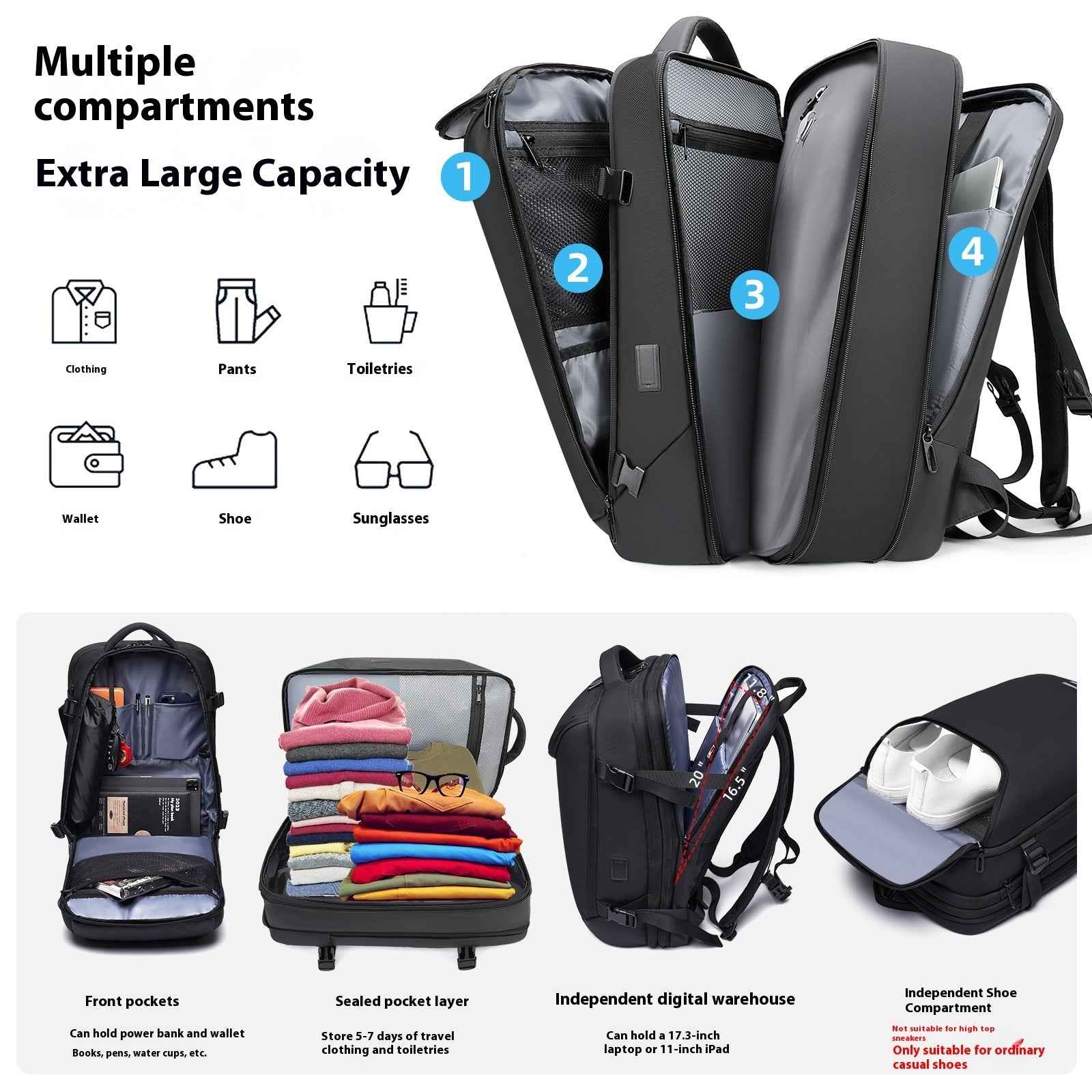 Vacuum Waterproof Compression - Multi functional Backpack - Muselune