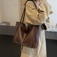 Commuter Totes PU Leather Shoulder Bag - Muselune