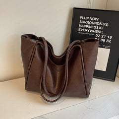Commuter Totes PU Leather Shoulder Bag - Muselune