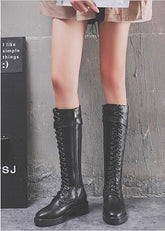 Short Plush Long High Flat Boots The Muse