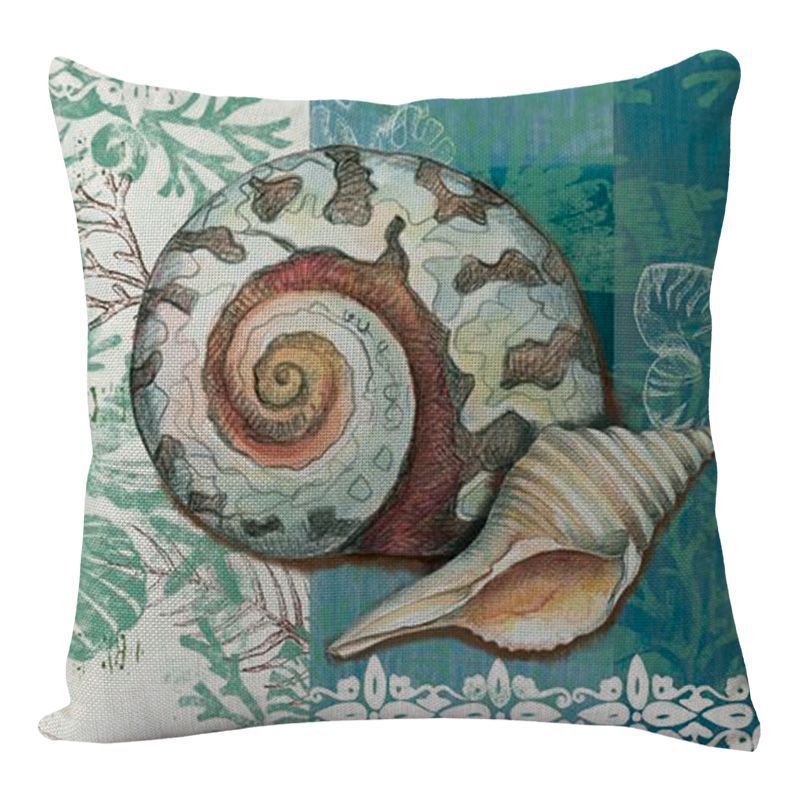 Ocean-Inspired Pillow Covers – Sea Turtle Print - Muselune