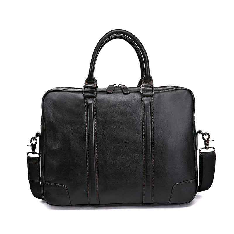 Skeleton-skin Genuine Leather High-grade Briefcase - Muselune