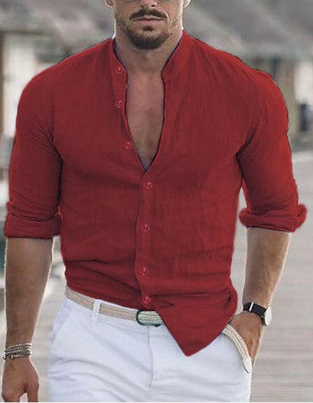 Casual Solid Shirt – Clean and stylish for any occasion. - Muselune