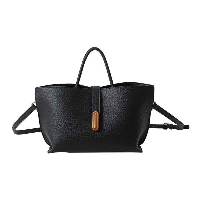 Litchi Pattern Shoulder Bag