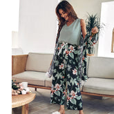Pajamas Viscose Floral Printed Loose Sleepwear The Muse