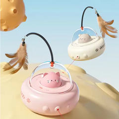 Cat Laser with Feather Toy Muselune