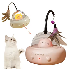 Cat Laser with Feather Toy Muselune