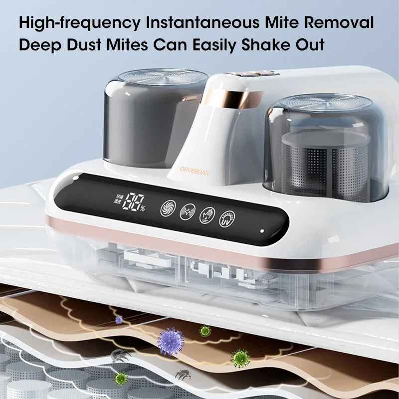Cordless Mattress Vacuum – Powerful Mite Remover - Muselune