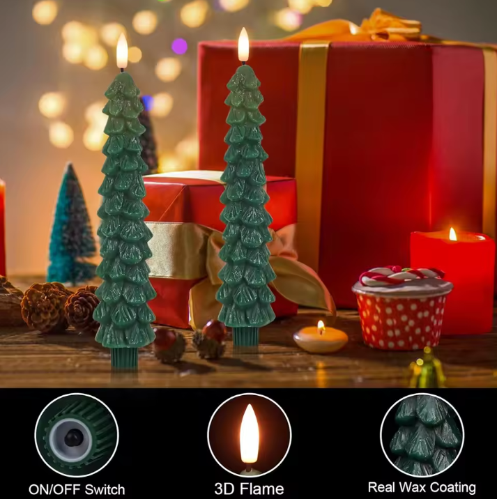 Christmas Tree Flameless Candle