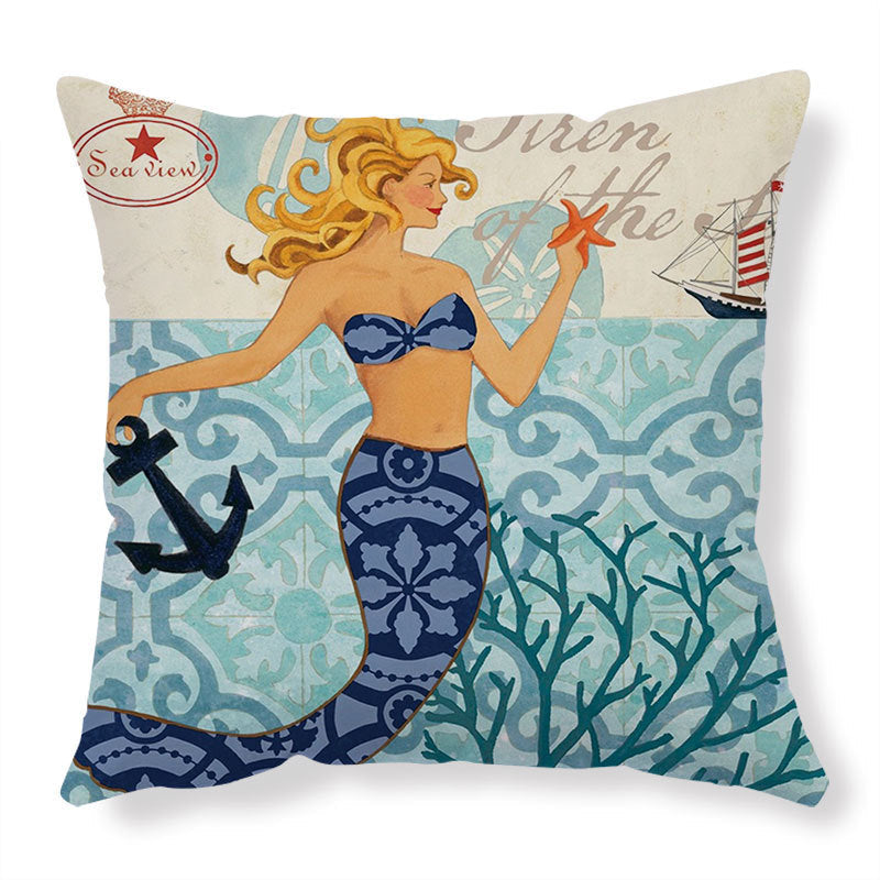 Ocean-Inspired Pillow Covers – Sea Turtle Print - Muselune