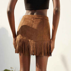 Vacation Style Tassel Skirt - Muselune