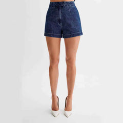Denim Sleeveless Casual Suit: Stylish Top and Pants Set