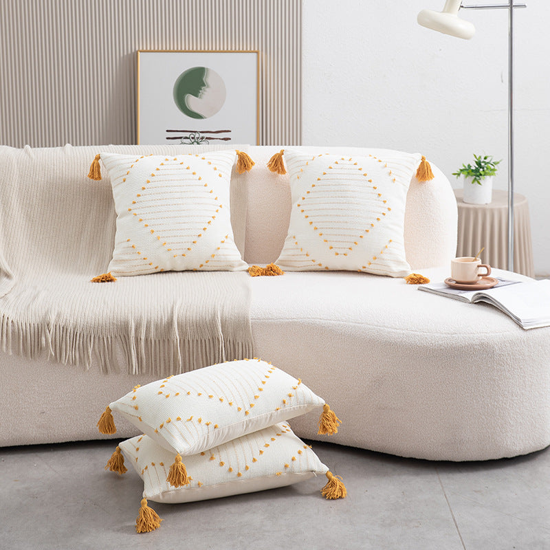 Flower Cut Throw Pillowcase - Muselune