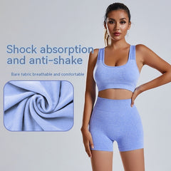 Seamless Knitted Exercise Yoga Suit - Muselune