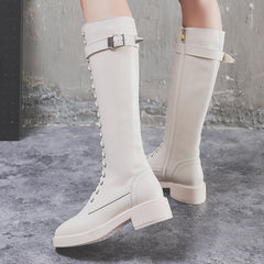 Short Plush Long High Flat Boots The Muse