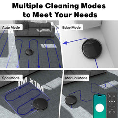 3-in-1 Robot Vacuum & Mop – Ultra-Thin, 5000Pa Suction, Self-Charging - Muselune