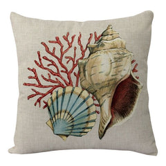 Ocean-Inspired Pillow Covers – Sea Turtle Print - Muselune