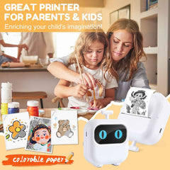 Bluetooth Thermal Mini Printer – Inkless, Stickers, DIY, Portable - Muselune