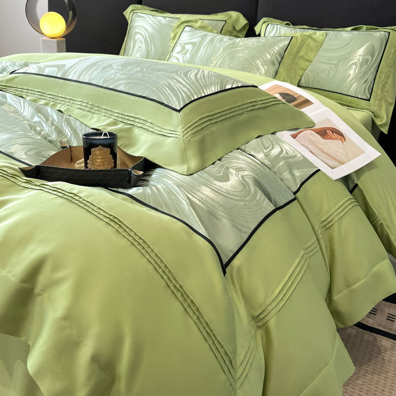 Light Luxury High-grade Yarn-dyed Four-piece Jacquard Beddings - Muselune