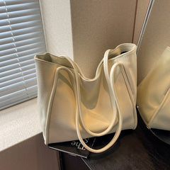 Commuter Totes PU Leather Shoulder Bag - Muselune