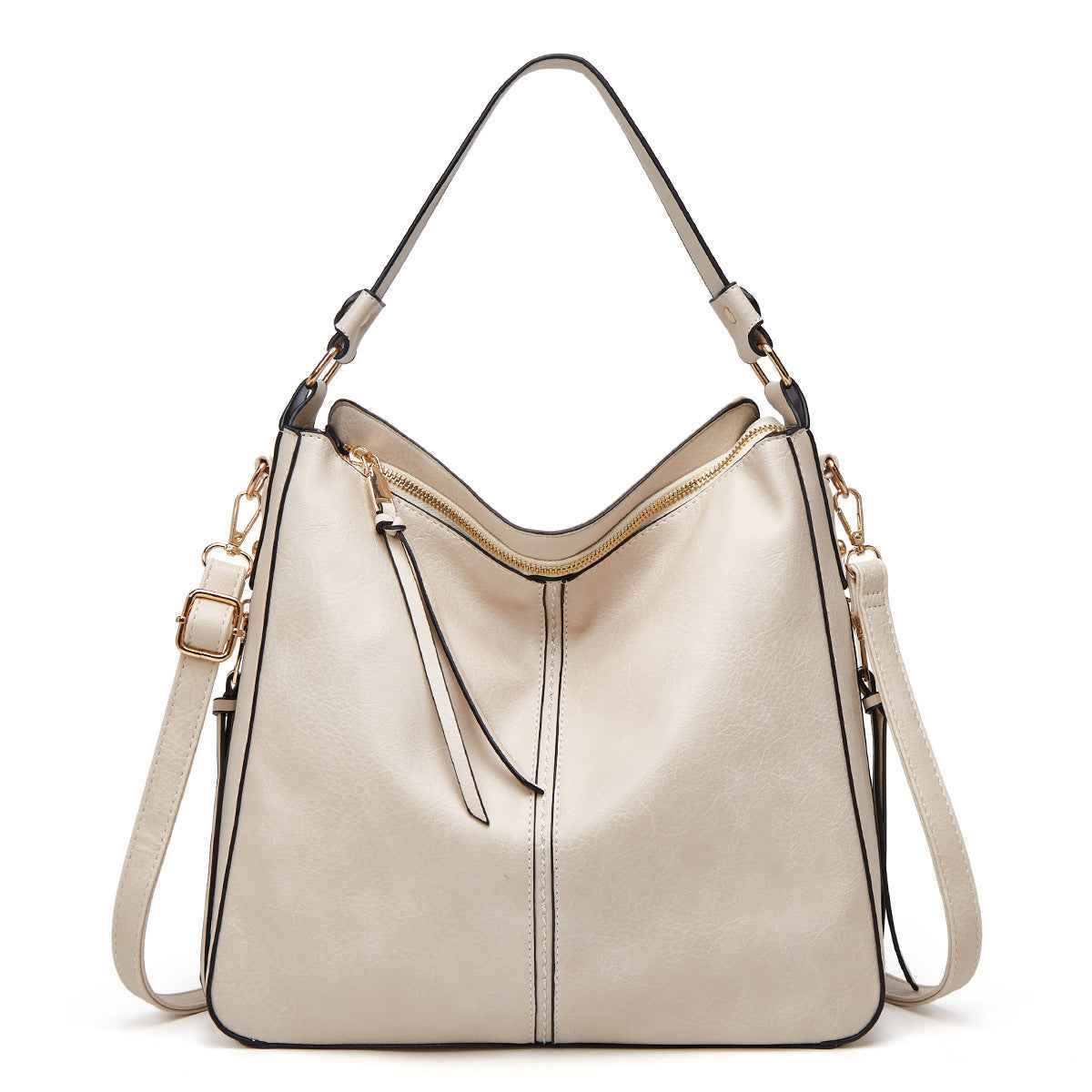 Hobos Bucket Adjustable Shoulder-strap Handbag - Muselune