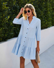 Ruffled Plaid Midi Dress